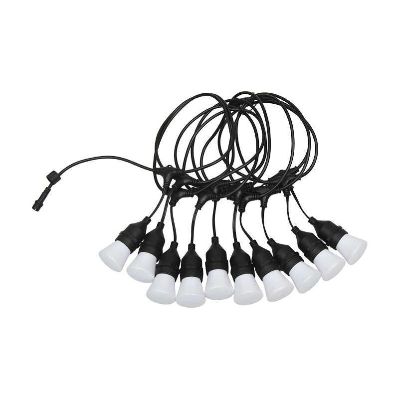 C45 riippuva tyyppi E27 spiraali RGB synkronoitu vilkkuva merkkijono